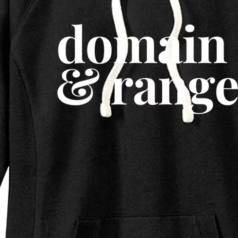 Math Teacher Domain And Range Cute Gift Women's Fleece Hoodie