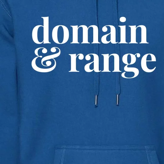 Math Teacher Domain And Range Cute Gift Premium Hoodie