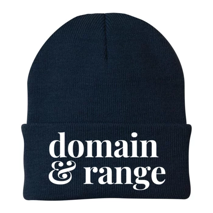 Math Teacher Domain And Range Cute Gift Knit Cap Winter Beanie