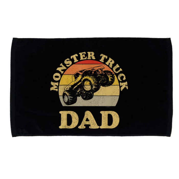 Monster Truck Dad Shirt Retro Vintage Monster Truck Shirt Microfiber Hand Towel