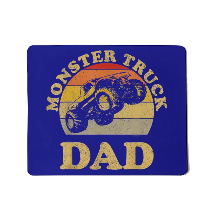 Monster Truck Dad Shirt Retro Vintage Monster Truck Shirt Mousepad