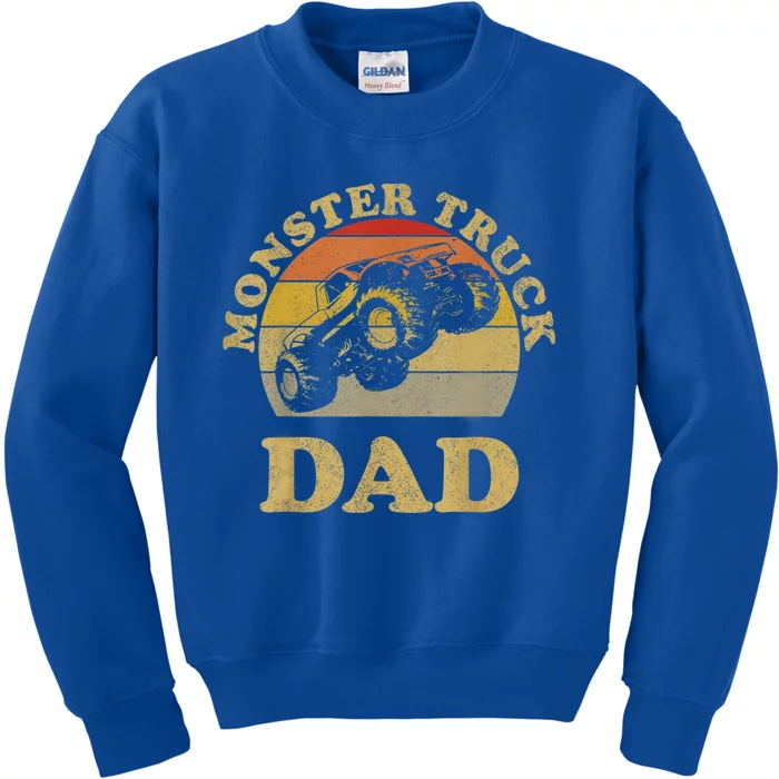 Monster Truck Dad Shirt Retro Vintage Monster Truck Shirt Kids Sweatshirt