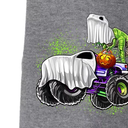 Monster Truck Dinosaur Ghost Halloween TrickOrTreat Funny Gift Doggie 3-End Fleece Hoodie