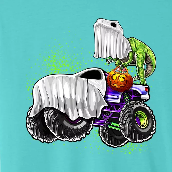 Monster Truck Dinosaur Ghost Halloween TrickOrTreat Funny Gift ChromaSoft Performance T-Shirt