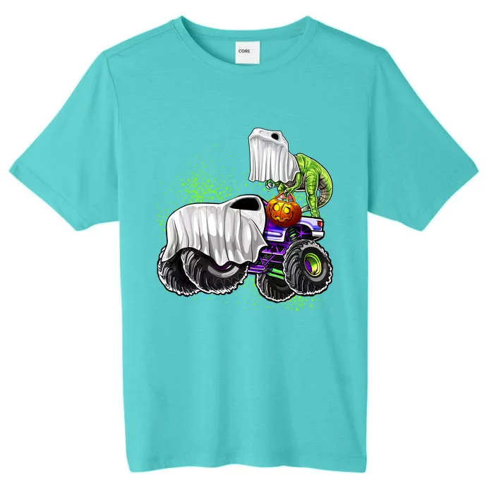 Monster Truck Dinosaur Ghost Halloween TrickOrTreat Funny Gift ChromaSoft Performance T-Shirt