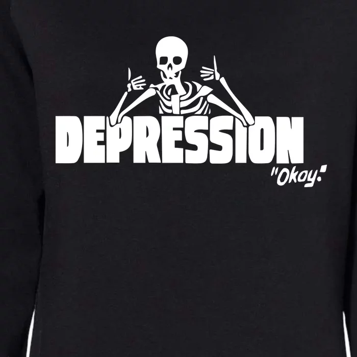 Moonbased The Depression Okay Womens California Wash Sweatshirt