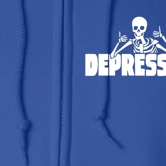 Moonbased The Depression Okay Full Zip Hoodie