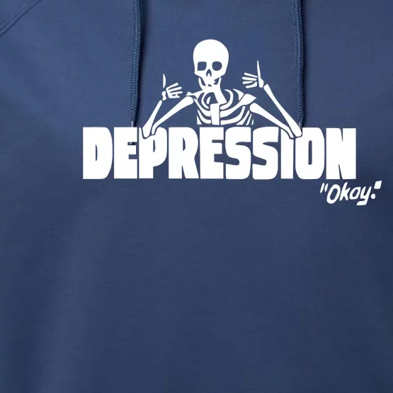 Moonbased The Depression Okay Performance Fleece Hoodie