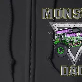 Monster Truck Dad Fathers Day Monster Truck Are My Jam Full Zip Hoodie