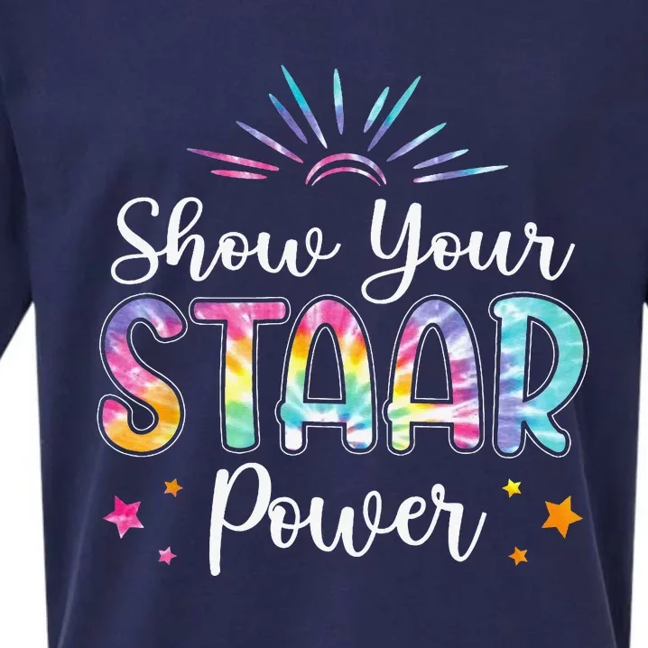 Motivational Testing Day Teacher Show Your STAAR Power Sueded Cloud Jersey T-Shirt