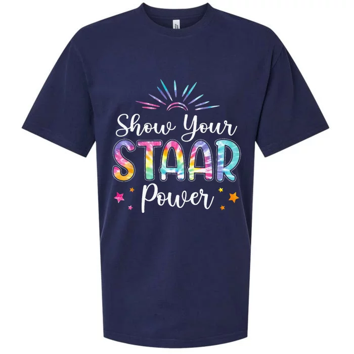 Motivational Testing Day Teacher Show Your STAAR Power Sueded Cloud Jersey T-Shirt