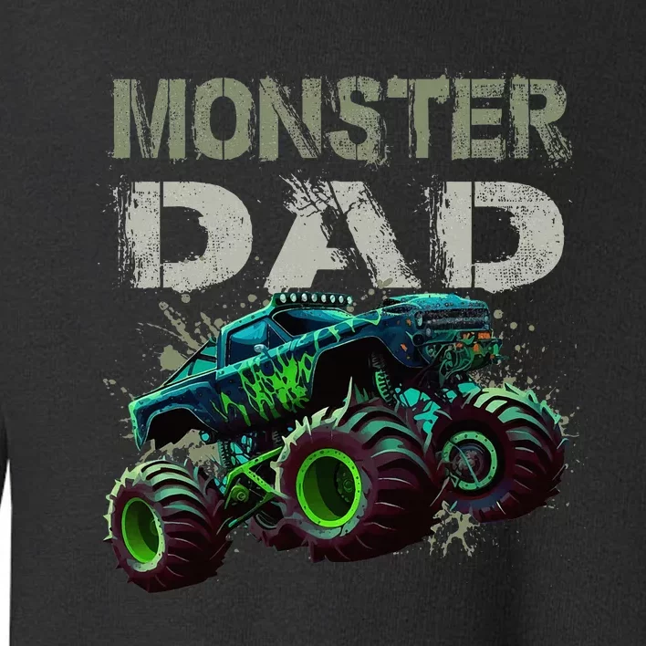 Monster Truck Dad Family Matching Toddler Sweatshirt