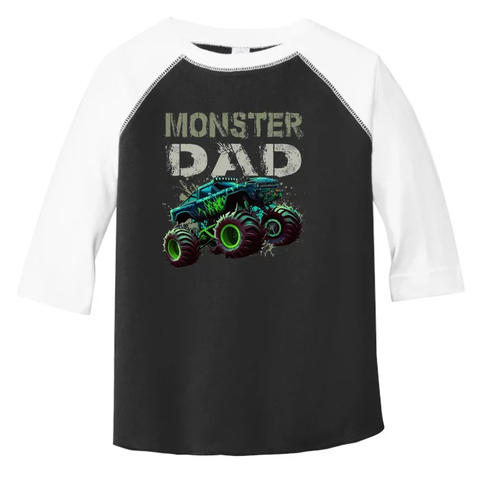 Monster Truck Dad Family Matching Toddler Fine Jersey T-Shirt