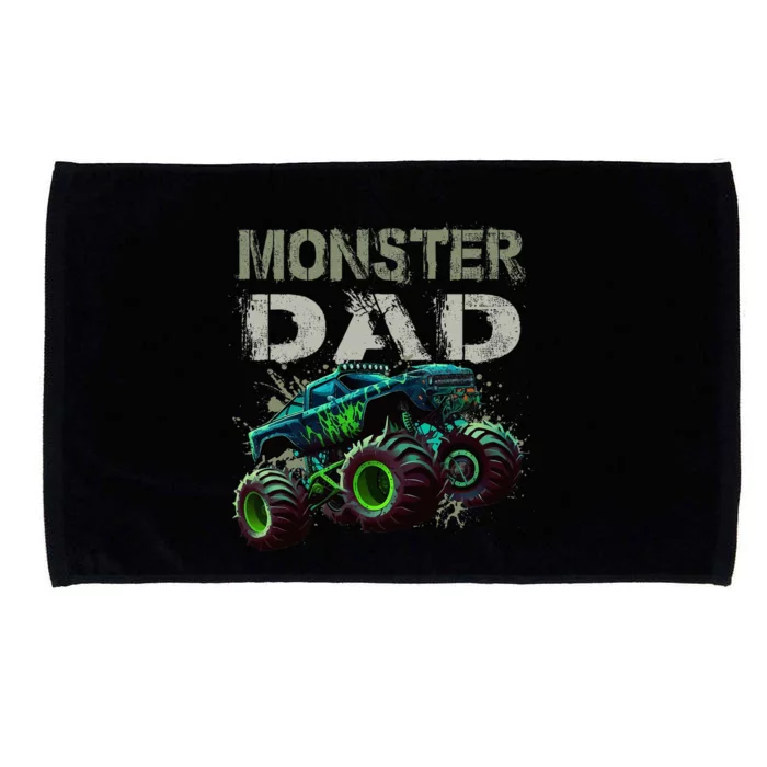 Monster Truck Dad Family Matching Microfiber Hand Towel