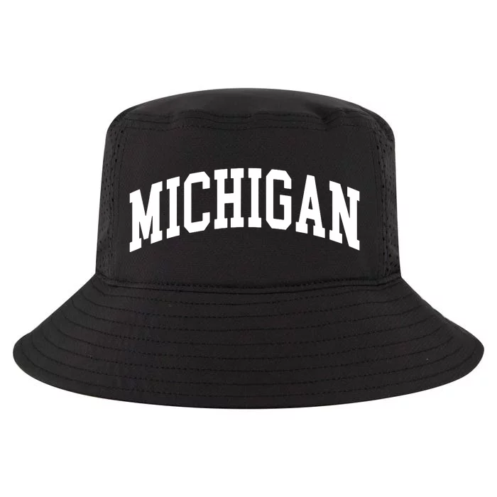 Michigan Throwback Design Classic Cool Comfort Performance Bucket Hat