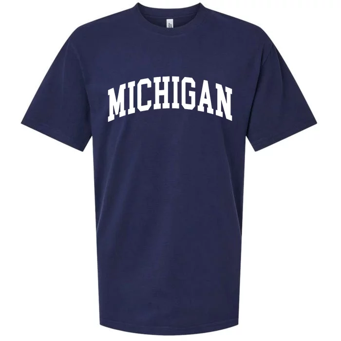 Michigan Throwback Design Classic Sueded Cloud Jersey T-Shirt