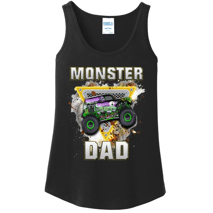 Monster Truck Dad Monster Truck Are My Jam Truck Lovers Ladies Essential Tank