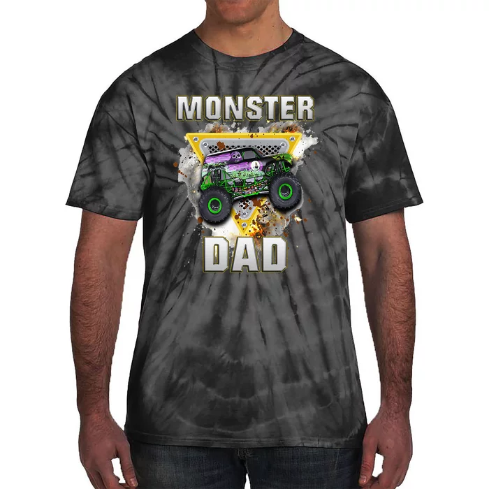 Monster Truck Dad Monster Truck Are My Jam Truck Lovers Tie-Dye T-Shirt