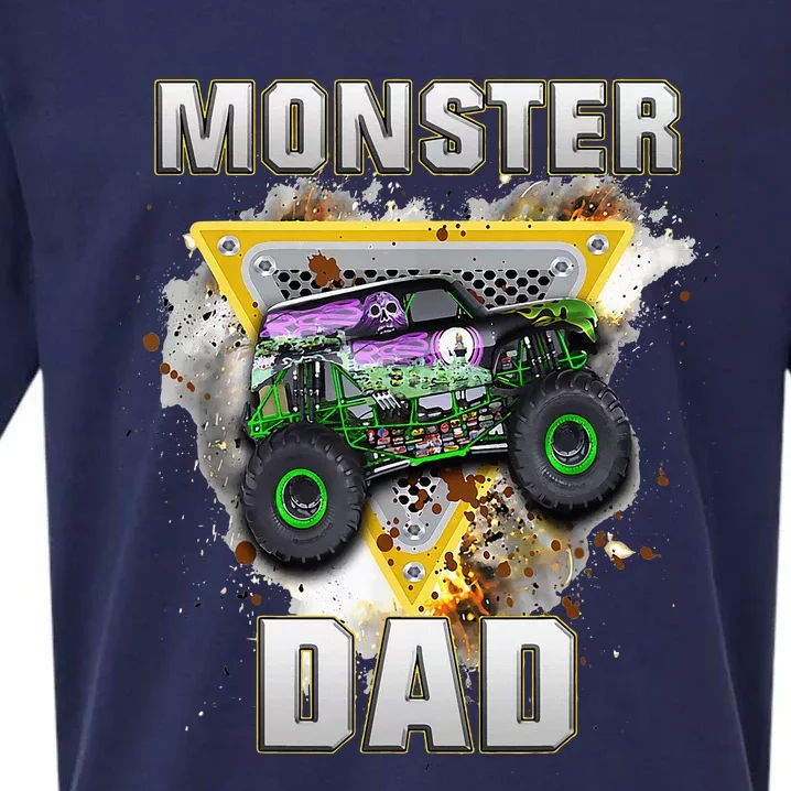 Monster Truck Dad Monster Truck Are My Jam Truck Lovers Sueded Cloud Jersey T-Shirt