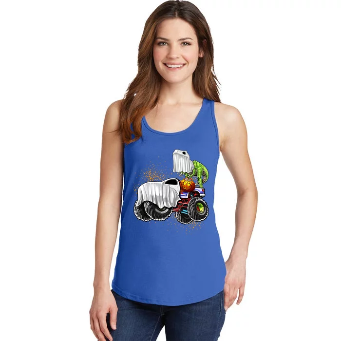 Monster Truck Dinosaur Ghost Halloween TrickOrTreating Cute Gift Ladies Essential Tank