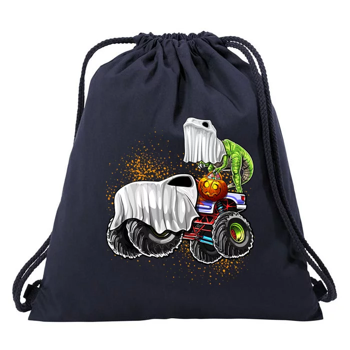 Monster Truck Dinosaur Ghost Halloween TrickOrTreating Cute Gift Drawstring Bag