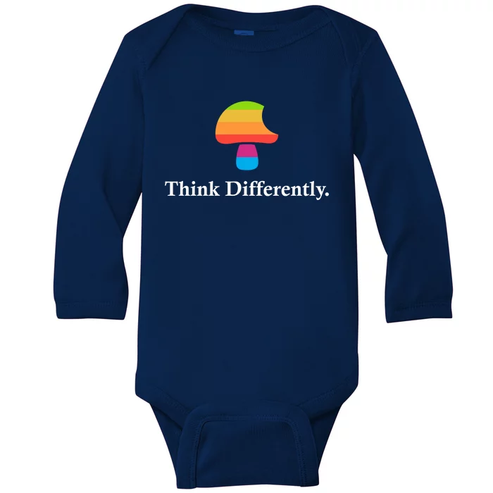 Mushroom Think Different Baby Long Sleeve Bodysuit