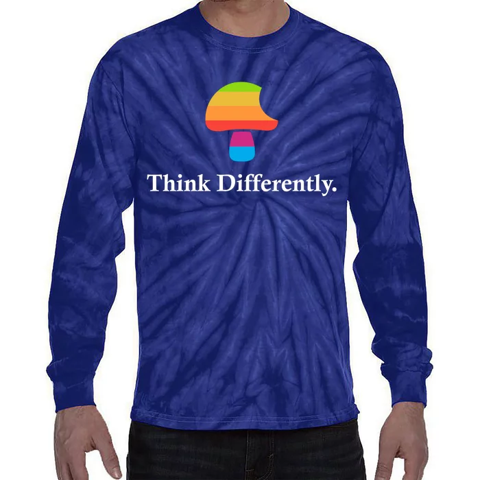 Mushroom Think Different Tie-Dye Long Sleeve Shirt