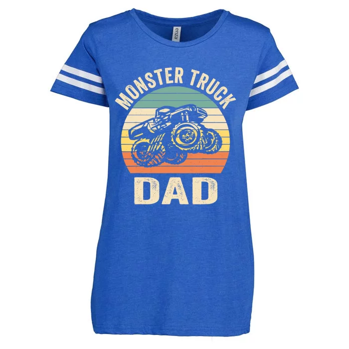 Monster Truck Dad Retro Vintage Monster Truck Enza Ladies Jersey Football T-Shirt