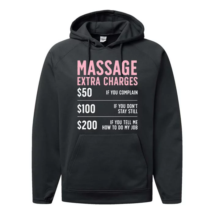 Massage Therapist Design For Massage Therapy Performance Fleece Hoodie