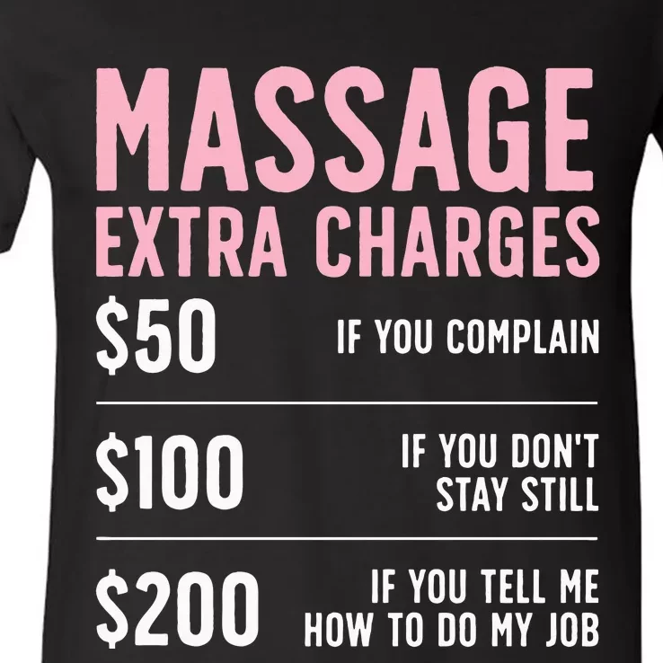 Massage Therapist Design For Massage Therapy V-Neck T-Shirt