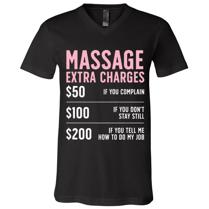 Massage Therapist Design For Massage Therapy V-Neck T-Shirt