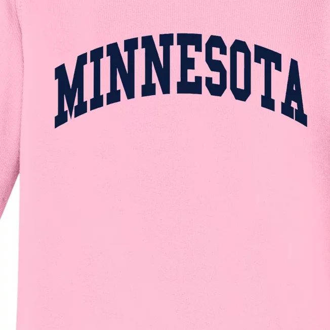 Minnesota Throwback Design Classic Baby Long Sleeve Bodysuit