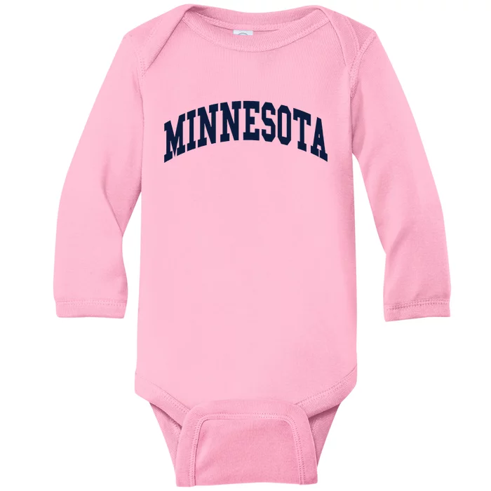 Minnesota Throwback Design Classic Baby Long Sleeve Bodysuit