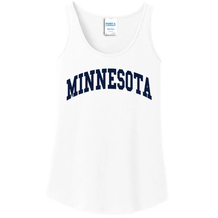 Minnesota Throwback Design Classic Ladies Essential Tank