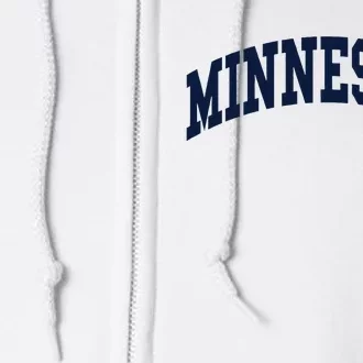 Minnesota Throwback Design Classic Full Zip Hoodie