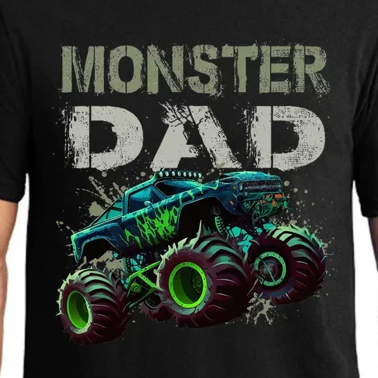 Monster Truck Dad Family Matching Monster Truck Lovers Pajama Set