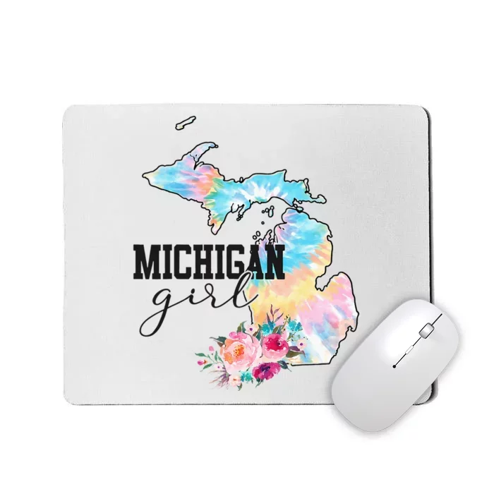 Michigan Tie Dye State Michigan Lovers Mousepad