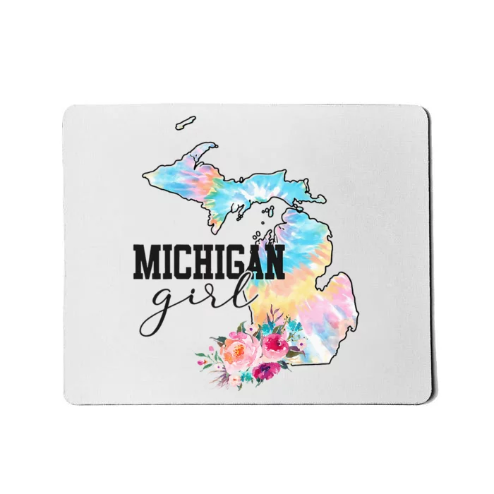 Michigan Tie Dye State Michigan Lovers Mousepad