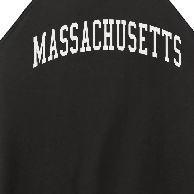 Massachusetts Throwback Design Classic Women’s Perfect Tri Rocker Tank