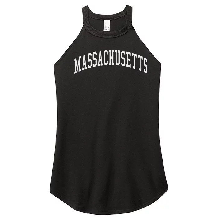 Massachusetts Throwback Design Classic Women’s Perfect Tri Rocker Tank