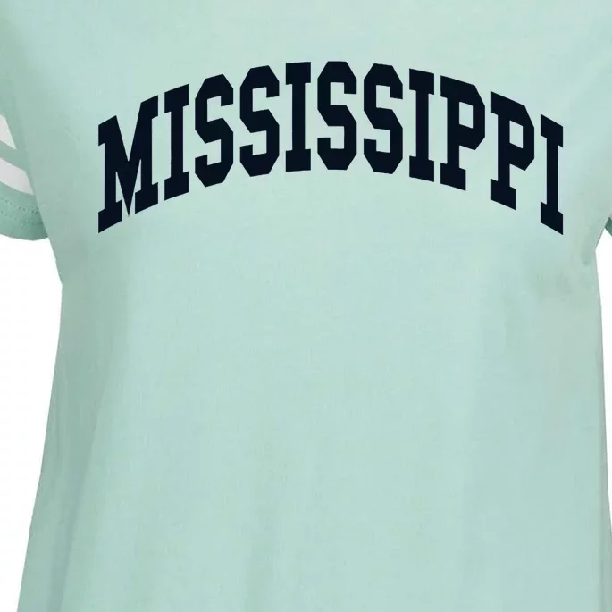 Mississippi Throwback Design Classic Enza Ladies Jersey Football T-Shirt