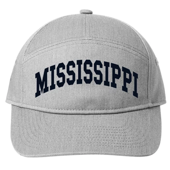 Mississippi Throwback Design Classic 7-Panel Snapback Hat