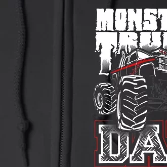 Monster Truck Dad Full Zip Hoodie