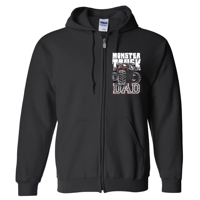 Monster Truck Dad Full Zip Hoodie