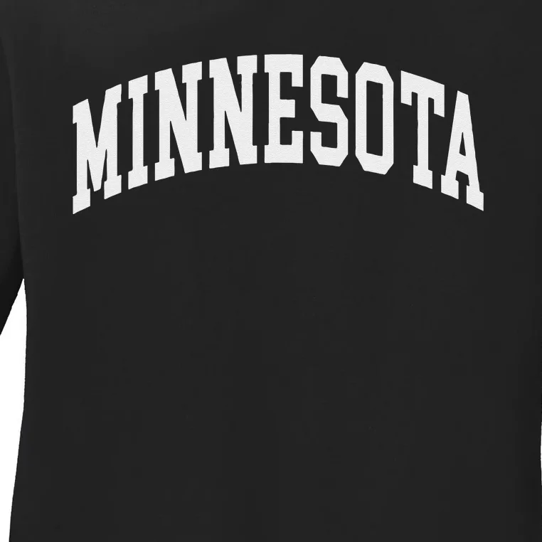 Minnesota Throwback Design Classic Ladies Long Sleeve Shirt