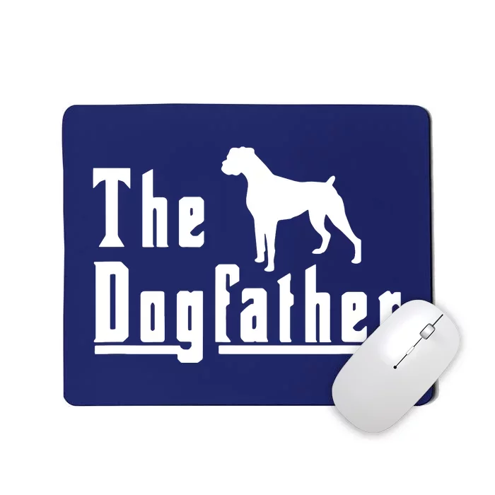 Men The Dogfather Boxer Dog T Christmas Gift Mousepad