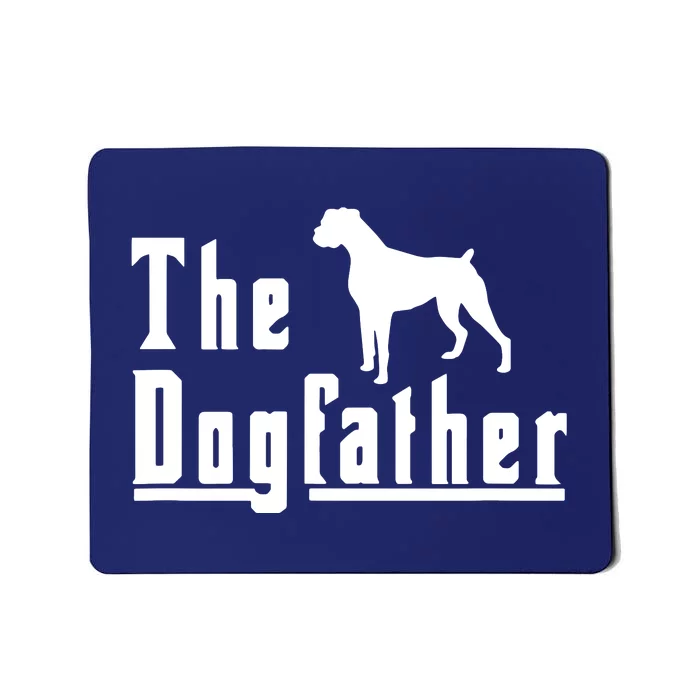 Men The Dogfather Boxer Dog T Christmas Gift Mousepad