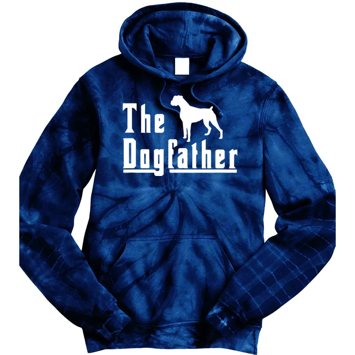 Men The Dogfather Boxer Dog T Christmas Gift Tie Dye Hoodie