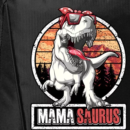 Mamasaurus Trex Dinosaur Mama Saurus Family Matching Gift City Backpack