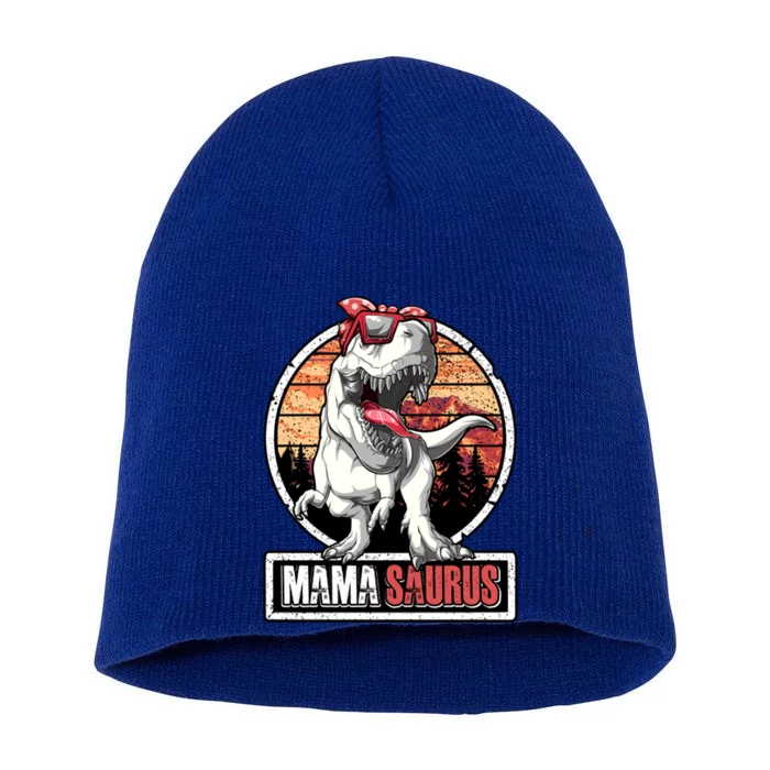 Mamasaurus Trex Dinosaur Mama Saurus Family Matching Gift Short Acrylic Beanie